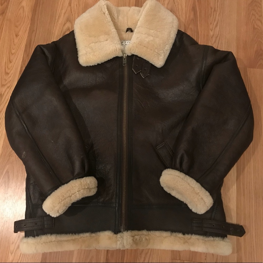 Damaged - Shearling B-3 Bomber jacket RIPPED